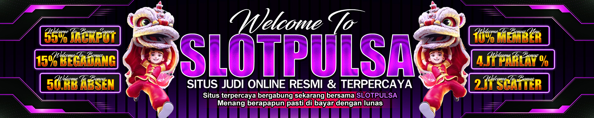 PROMO SLOTPULSA  | SITUS JUDI ONLINE RESMI DEPOSIT PULSA TANPA POTONGAN